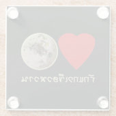 Dessous-de-verre En Verre Love Thai Green Curry ... Thaïlande (Dos)