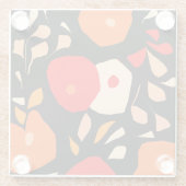 Dessous-de-verre En Verre Lovely botanical Coaster (Dos)