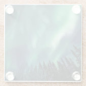 Dessous-de-verre En Verre Lumière du Nord (Dos)