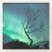 Dessous-de-verre En Verre Lumière du Nord (Devant)