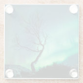 Dessous-de-verre En Verre Lumière du Nord (Dos)