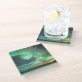 Dessous-de-verre En Verre Lumières du Nord (Incliné)