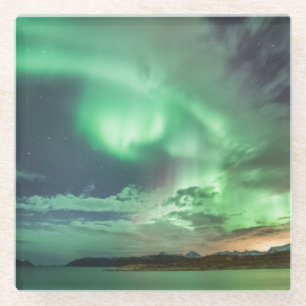 Dessous-de-verre En Verre Lumières du Nord