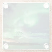 Dessous-de-verre En Verre Lumières du Nord (Dos)