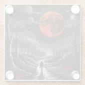 Dessous-de-verre En Verre Lune de sang (Dos)