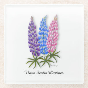 Dessous-de-verre En Verre Lupins de Nouvelle-Écosse