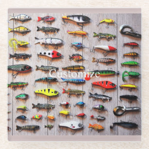 Dessous-de-verre En Verre Lures de pêche classique Thunder_Cove
