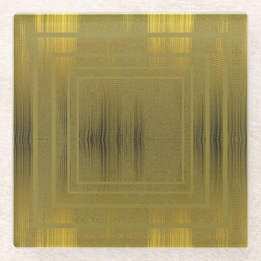 Dessous-de-verre En Verre Luxe Or (Devant)