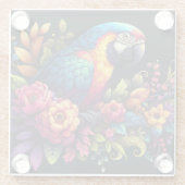 Dessous-de-verre En Verre Macaw Parrot (Dos)