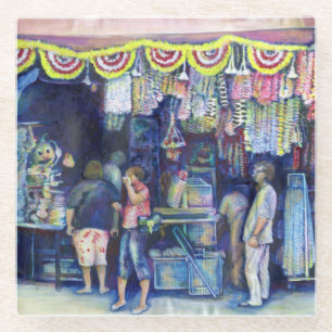 Dessous-de-verre En Verre Mad Man on Market and Main, Singapour