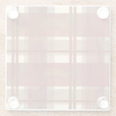 Dessous-de-verre En Verre Madras Plaid Fall Red (Dos)