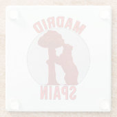 Dessous-de-verre En Verre Madrid Espagne (Dos)