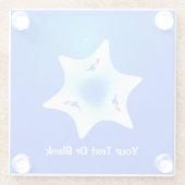 Dessous-de-verre En Verre Magen Lavan (Étoile blanche) (Dos)