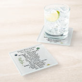 Dessous-de-verre En Verre Magical Witchcraft Herbal Spirituel Pagan (Incliné)