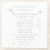 Dessous-de-verre En Verre Magical Witchcraft Herbal Spirituel Pagan (Dos)