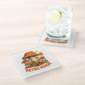 Dessous-de-verre En Verre Magie rétro (Incliné)