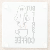 Dessous-de-verre En Verre Mais d'abord, Coffee.w (Dos)