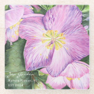 Dessous-de-verre En Verre Maison Florale colorée