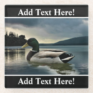 Dessous-de-verre En Verre Mallard Duck