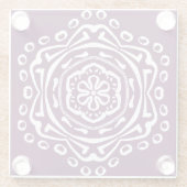 Dessous-de-verre En Verre Mandala Blackberry (Dos)
