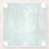 Dessous-de-verre En Verre Marais vert déplaisant (Dos)