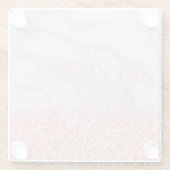 Dessous-de-verre En Verre Marbre bohème rose brillant (Dos)