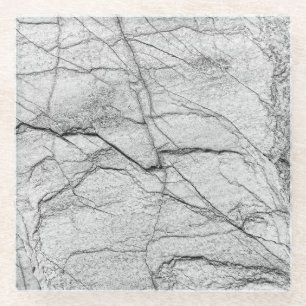 Dessous-de-verre En Verre Marbre gris Béton applaudi