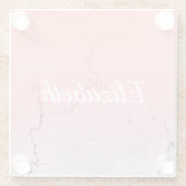 Dessous-de-verre En Verre Marbre rose (Dos)