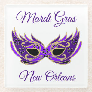 Dessous-de-verre En Verre Mardi Gras New Orleans