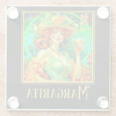 Dessous-de-verre En Verre Margarita Art Nouveau (Dos)