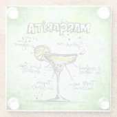 Dessous-de-verre En Verre Margarita Drink Recette (Dos)