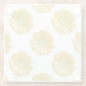 Dessous-de-verre En Verre Marguerite jaune (Dos)