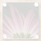 Dessous-de-verre En Verre Marguerite pourpre fanée (Dos)