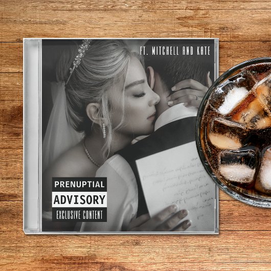 Dessous-de-verre En Verre Mariage de capot Coque CD de musique