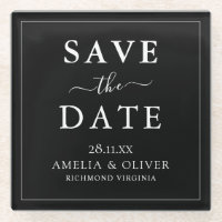 Mariage Minimaliste Noir Sans Date Limite