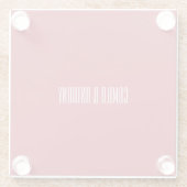 Dessous-de-verre En Verre Mariage rouge (Dos)