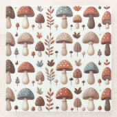 Dessous-de-verre En Verre Marquage des champignons (Devant)