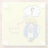 Dessous-de-verre En Verre Marron de Noël Chrétien (Dos)