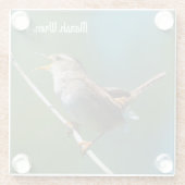 Dessous-de-verre En Verre Marsh Wren (Dos)