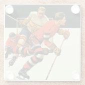 Dessous-de-verre En Verre Match de hockey sur glace (Dos)