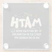 Dessous-de-verre En Verre Mathématiques Mathématiques Mathématiques Math Ens (Dos)