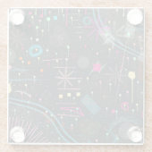 Dessous-de-verre En Verre Maximalist Abstract Expression  (Dos)