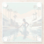 DESSOUS-DE-VERRE EN VERRE MÉDITATION #1 (Dos)