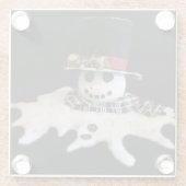 DESSOUS-DE-VERRE EN VERRE **MELING SNOWMAN** DESSOUS DE VERRE (Dos)