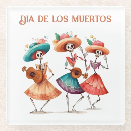 Dessous-de-verre En Verre Mélodie de Dancing Dead, coutume (Devant)