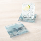 Dessous-de-verre En Verre Mer Forestière (Incliné)