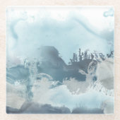 Dessous-de-verre En Verre Mer Forestière (Devant)