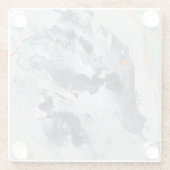 Dessous-de-verre En Verre Mer polyphonique - Bleu (Dos)