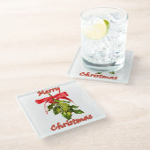 Dessous-de-verre En Verre merchristletoe (Incliné)