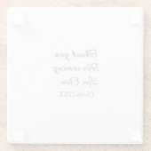 Dessous-de-verre En Verre merci de venir ajouter un message texte (Dos)